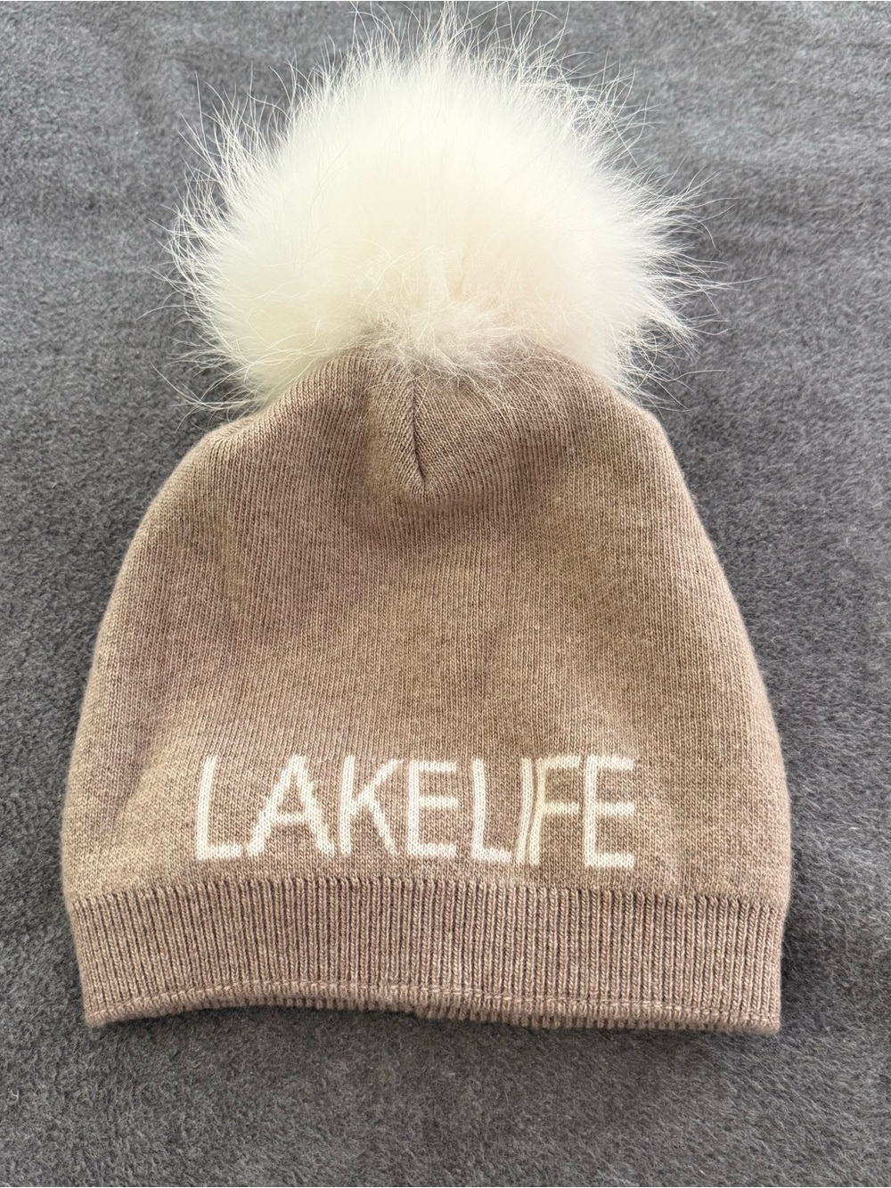 Linda Richards Lake Life Hat With Fur Pom